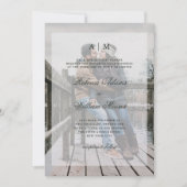 上敷を持つ冬の森林|写真の招待状 招待状 (正面)