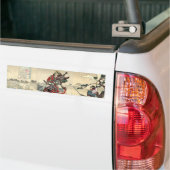 上日本の清江騎士武者 バンパーステッカー (トラック上)