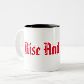 上昇および粉砕のコーヒー・マグ ツートーンマグカップ (正面左)