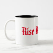 上昇および粉砕のコーヒー・マグ ツートーンマグカップ (左)