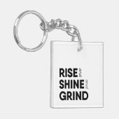 上昇および輝やきおよび粉砕Keychain キーホルダー (正面左)