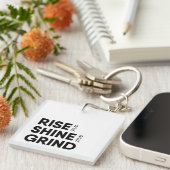 上昇および輝やきおよび粉砕Keychain キーホルダー (正面右)