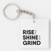 上昇および輝やきおよび粉砕Keychain キーホルダー (正面)