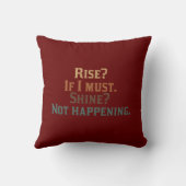 上昇および輝やきか。 Umm。いいえ クッション (裏面)