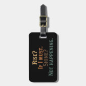 上昇および輝やきか。 umm。 いいえ ラゲッジタグ (正面縦)