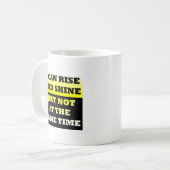 上昇および輝やきのおもしろマグカップ コーヒーマグカップ (正面左)