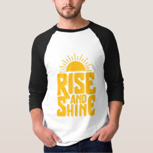 上昇および輝やきのやる気を起こさせるな引用文 Tシャツ