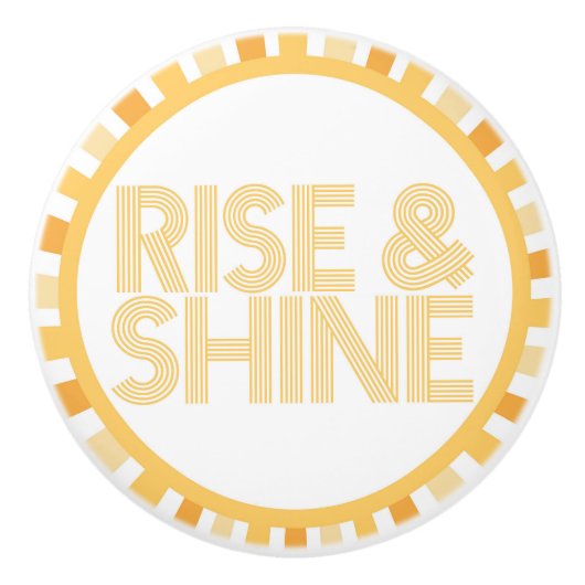 上昇および輝やきの日光のノブの浴室の朝 セラミックノブ (正面)