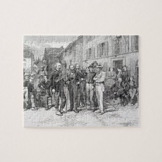 「上昇からの1864年にZermattのクラブ室、 ジグソーパズル (横)