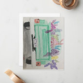 上昇したフローラトラックノテカード ノートカード (正面/裏面インサイチュ)