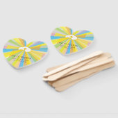 上昇した雲と光カラフル線との交差 ハンドファン (組立なし)