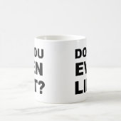 上昇して下さい コーヒーマグカップ (中央)