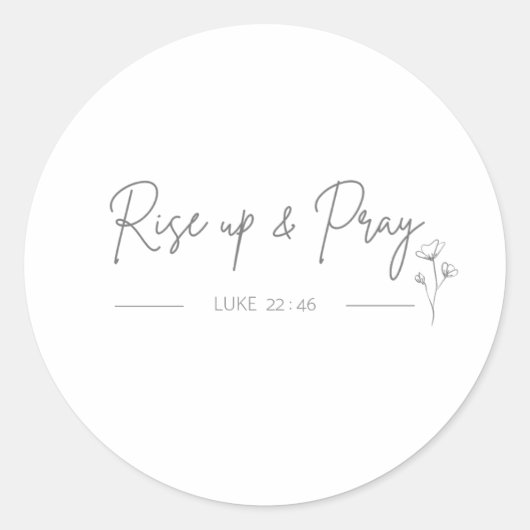 上昇し、ルー祈ク22:46花のシール ラウンドシール (正面)