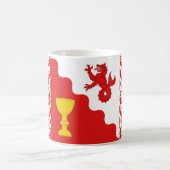 上昇する水族集団のバーロニーのバッジ コーヒーマグカップ (中央)