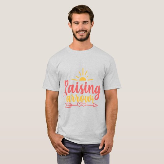 上昇する矢印 Tシャツ (正面フル)