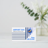 上昇する貨物飛行機 空港 名刺 (スタンド正面)