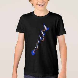 上昇する鳥の学びの旅のシンボル トライブレンドTシャツ