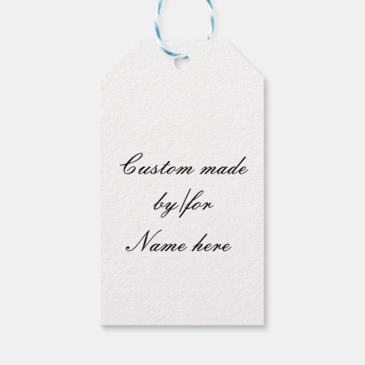 上昇する黒い人魚 ギフトタグ (裏面)