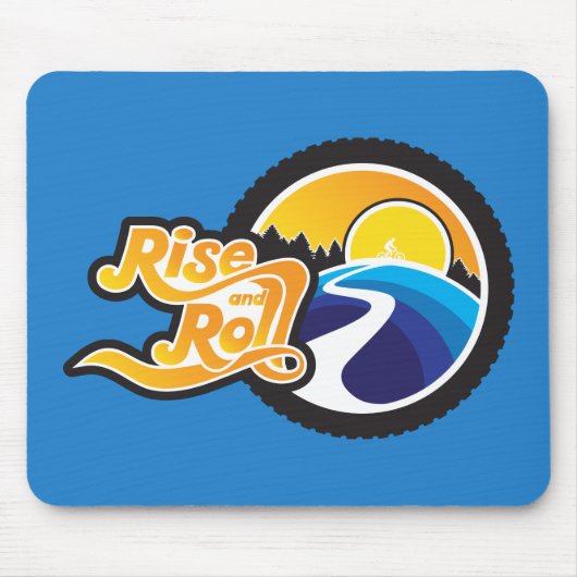 上昇とサイク転がロスト マウスパッド (正面)