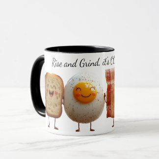 上昇と挽き2トーンのコーヒーマグ マグカップ