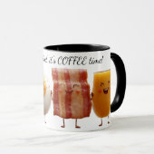 上昇と挽き2トーンのコーヒーマグ マグカップ (正面右)