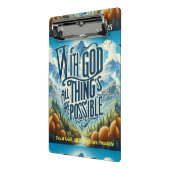 「上昇と輝き:このデザインのクリップボード ミニクリップボード (アングル2)