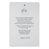 「上昇と輝き:このデザインのクリップボード ミニクリップボード (裏面)