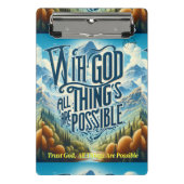 「上昇と輝き:このデザインのクリップボード ミニクリップボード (正面)