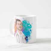 上昇と輝き、しかし、最初の、コーヒーモーニングモチベーション コーヒーマグカップ (正面左)