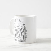 上昇と輝き、私の愛(b)コーヒーマグ コーヒーマグカップ (正面左)