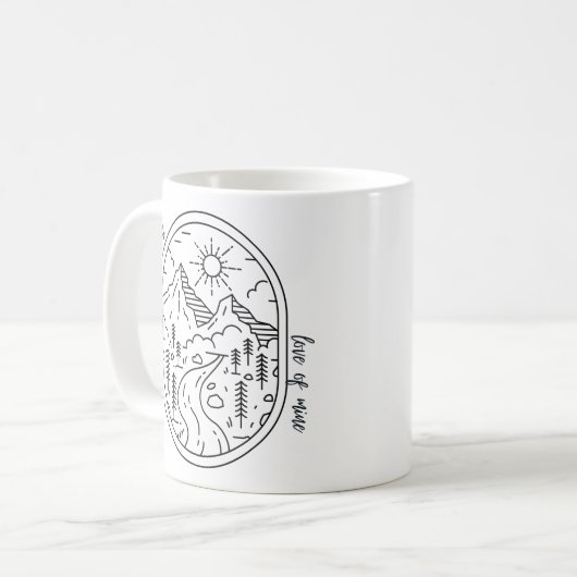 上昇と輝き、私の愛(c)コーヒーマグ コーヒーマグカップ (正面左)