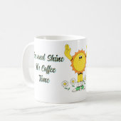 上昇と輝くコーヒーの時間 コーヒーマグカップ (正面左)