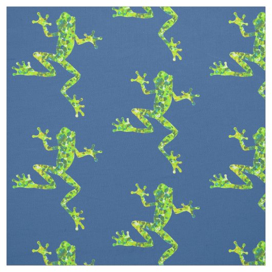 上昇のアマガエル ファブリック (見本)