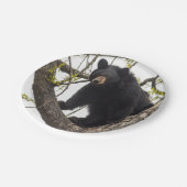 上昇のツキノワグマ ペーパープレート (アングル)