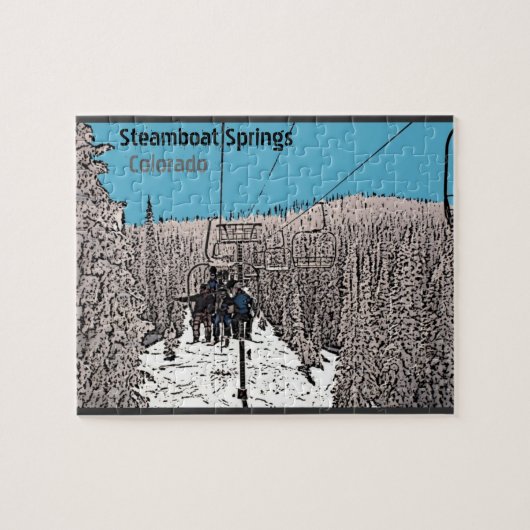上昇のパズルのSteamboat Springsコロラド州日 ジグソーパズル (横)