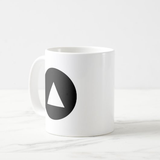 上昇のマグ コーヒーマグカップ (正面左)