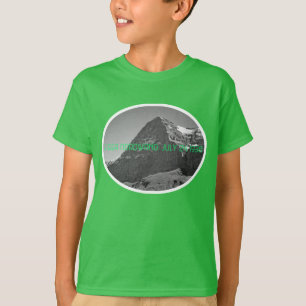上昇の北の顔のEiger山 Tシャツ