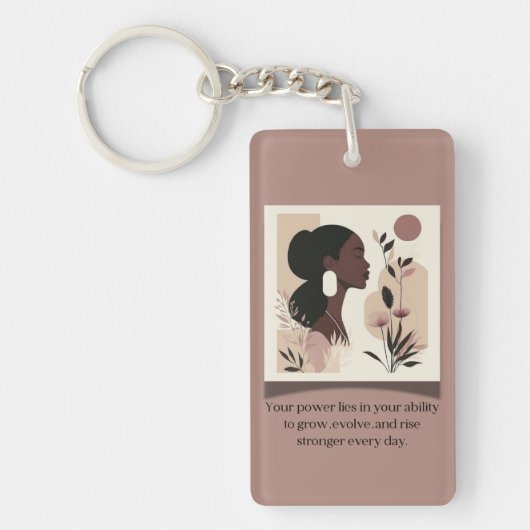 上昇の強いテーマ キーホルダー (正面)