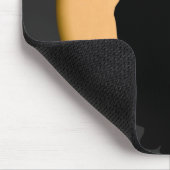 上昇の月猫のシルエットのマウスパッド マウスパッド (コーナー)