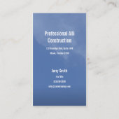 上昇の空の建築業者の名刺 名刺 (裏面)