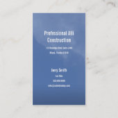 上昇の空の建築業者の名刺 名刺 (裏面)