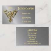 上昇の金フェニックスの保険代理店か代理店 名刺 (正面/裏面)