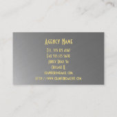 上昇の金フェニックスの保険代理店か代理店 名刺 (裏面)