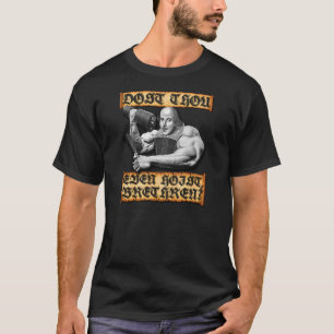 上昇のBroシェークスピアの黒い体育館のTシャツして下さい Tシャツ