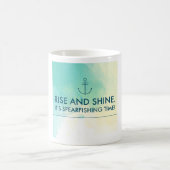 上昇はそれをですSpearfishingの時間照らし、 コーヒーマグカップ (中央)