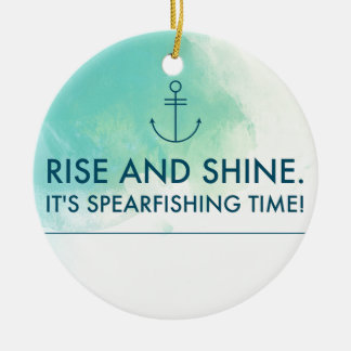 上昇はそれをですSpearfishingの時間照らし、 セラミックオーナメント