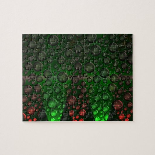 上昇は泡立ちます(Green&Red) ジグソーパズル (横)