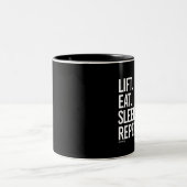 上昇は睡眠の繰り返し-訓練の   フィットネス-を.png食べます ツートーンマグカップ (中央)