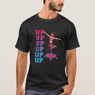 上昇トランポリン跳び上げジャンプスタイルバウンススポーツ Tシャツ