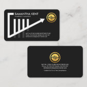 上昇傾向共有グラフ財務 名刺 (正面/裏面)